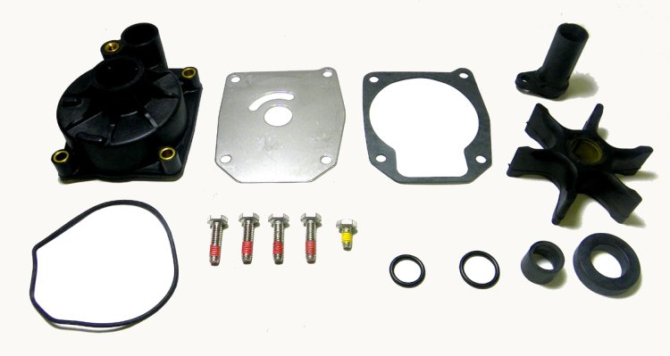 WSM MAR Water Impeller Parts Water Pump Kit Complete Johnson / Evinrude 70 / 75 Hp Looper 1977 - 750-252
