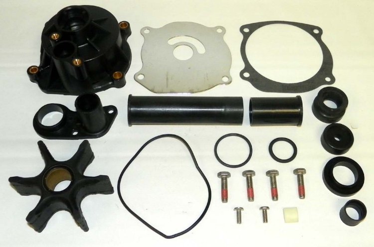 WSM MAR Water Impeller Parts Water Pump Kit Complete Johnson / Evinrude 90 - 300 Hp - 750-256
