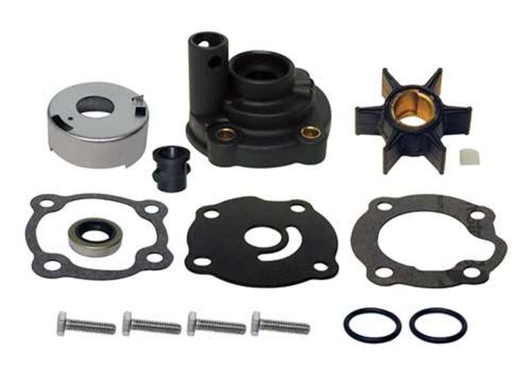 WSM MAR Water Impeller Parts Water Pump Kit Complete Johnson / Evinrude 14 / 25 / 28 Hp - 750-295