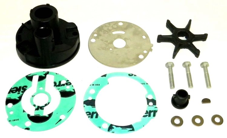 WSM MAR Water Impeller Parts Water Pump Kit Complete Mariner / Yamaha 20 - 30 Hp - 750-411
