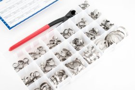 WSM Universal Shop Hose Clamp Oetiker Clamp Kit 10.3mm-41mm - 990-500 WSM Universal Shop Hose Clamp Oetiker Clamp Kit 10.3mm-41mm - 990-500