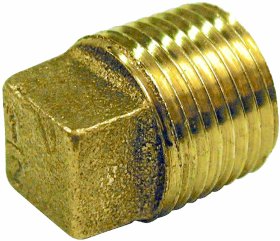 WSM Brass Fittings Square Head Plug 3/8'' - COU109E
