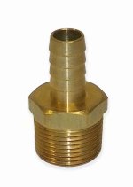 WSM Brass Fittings Hose Barb 1/2'' Hose x 3/4'' Male - COU220FJ
