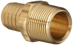 WSM Brass Fittings Hose Barb 1'' Hose x 3/4'' Male - COU220NJ