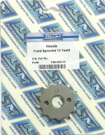WSM Off Road Sprockets Sprocket Front Honda 80 / 85 - FSH-024-13