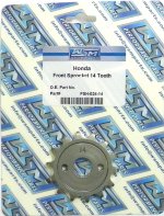 WSM Off Road Sprockets Sprocket Front Honda 80 / 85 - FSH-024-14