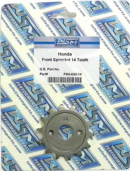 WSM Off Road Sprockets Sprocket Front Honda 80 / 85 - FSH-024-14
