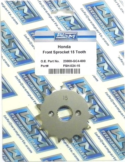 WSM Off Road Sprockets Sprocket Front Honda 80 / 85 - FSH-024-15