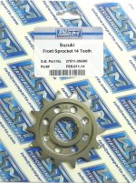 WSM Off Road Sprockets Sprocket Front Suzuki 450 RMX / RMZ - FSS-011-14