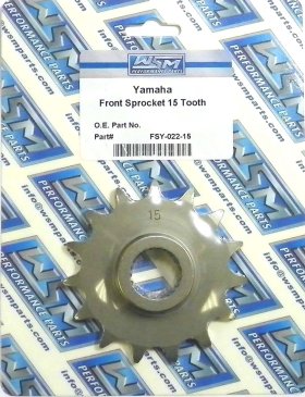 WSM Off Road Sprockets Sprocket Front Yamaha 600 XT 90-95 - FSY-022-15 WSM Off Road Sprockets Sprocket Front Yamaha 600 XT 90-95 - FSY-022-15