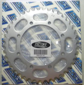 WSM Off Road Sprockets Sprocket Rear Kawasaki 650 KLR 87-18 - RSK-037-43