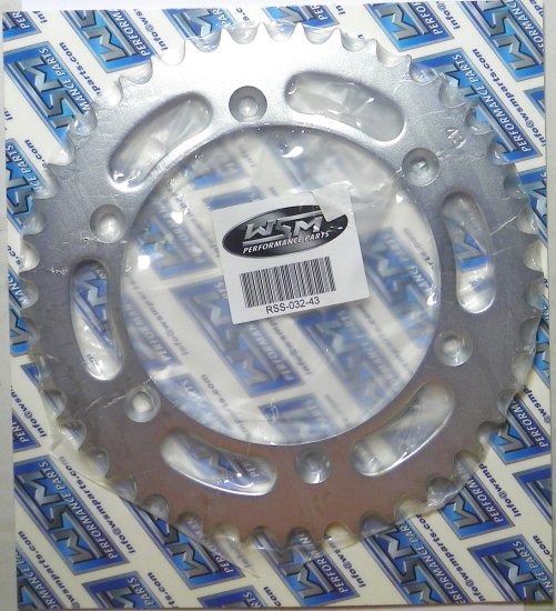 WSM Off Road Sprockets Sprocket Rear Suzuki 175 - 400 - RSS-032-43