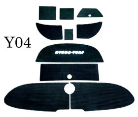 Hydro-Turf Rear Boarding Step Mats Only For Yamaha Sr230, Sx230 & (05-06) Ar230 - Y04R