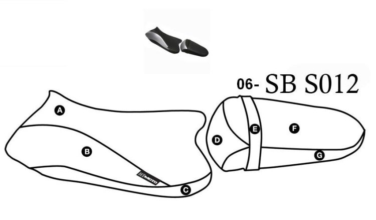 Htmoto Seat Cover Streetbike Suzuki (08-09) Gsx-R 600 & (08-09)