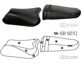 Htmoto Seat Cover Streetbike Suzuki (03-04) Gsx-R 1000 Htmoto Seat Cover Streetbike Suzuki (03-04) Gsx-R 1000