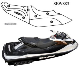 Hydro-Turf Seat Cover Upholstery For Sea-Doo Gtx Ltd Is (09-15)