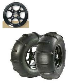 Gmz Tire And Wheel Kit Rear Stagger Polaris Utv & Atv