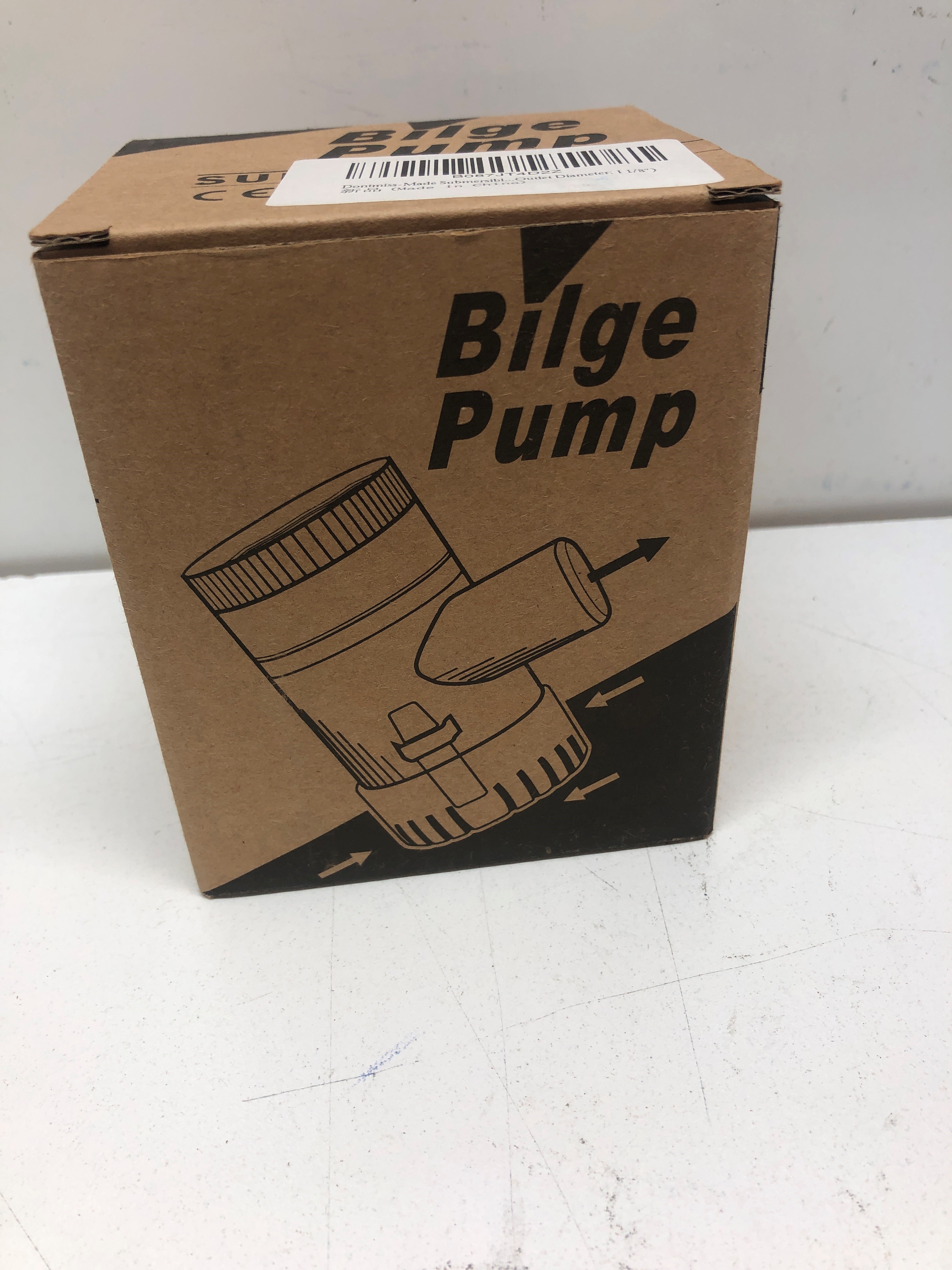 Round Red White And Blue Like Rule 1100 Gph Bilge Pump - Click Image to Close