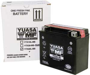 Yuasa Maintenance Free Battery Yt12A-Bs