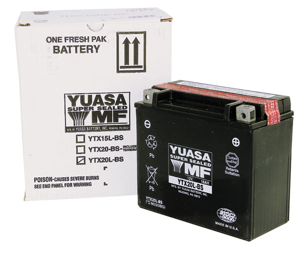 Yuasa Maintenance Free Battery Yt12A-Bs - Click Image to Close