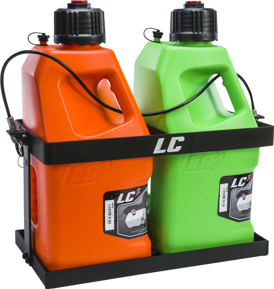LC 2 JUG Holder Aluminum FUEL RACK Black 524910 [524910] 124.95