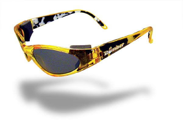Kids Bomber Sunglasses Floating Crystal Yellow/Mirror K-Bomb