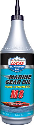 Lucas Marine Gear Oil Pure Synthetic M8 1Qt