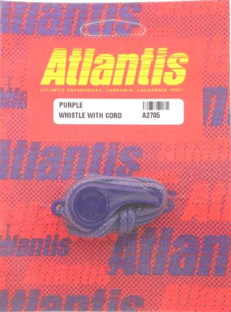 PWC Atlantis Whistle Purple with neck cord - A2705
