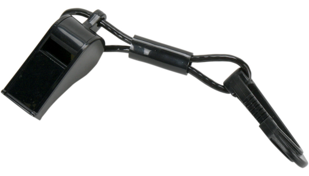 PWC Atlantis Whistle Black with vest clip - A2700C