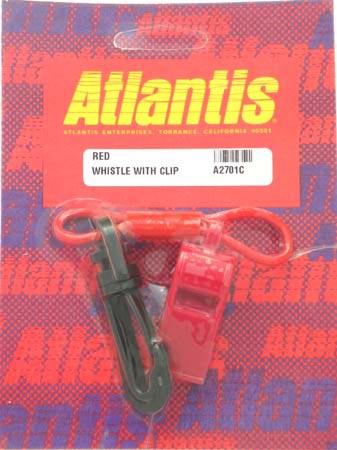 PWC Atlantis Whistle Red with vest clip - A2701C