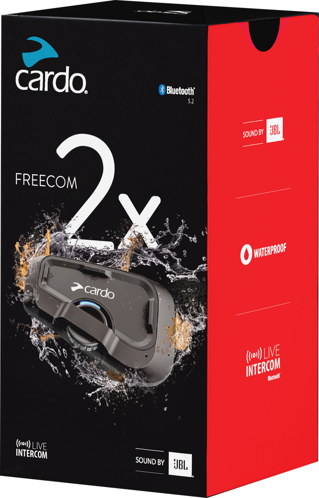 CARDO Freecom 2X Bluetooth Headset Single - FRC2X003