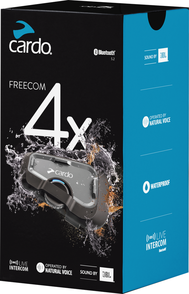 CARDO Freecom 4X Bluetooth Headset Single - FRC4X003