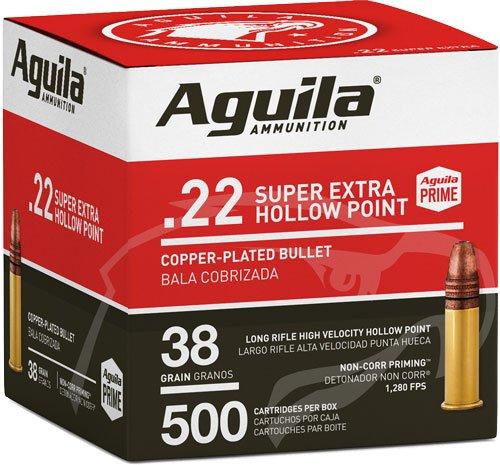 Aguila .22 Lr Hv Hp 38 Gr 500/Pack - 1B221118 Aguila .22 Lr Hv Hp 38 Gr 500/Pack - 1B221118
