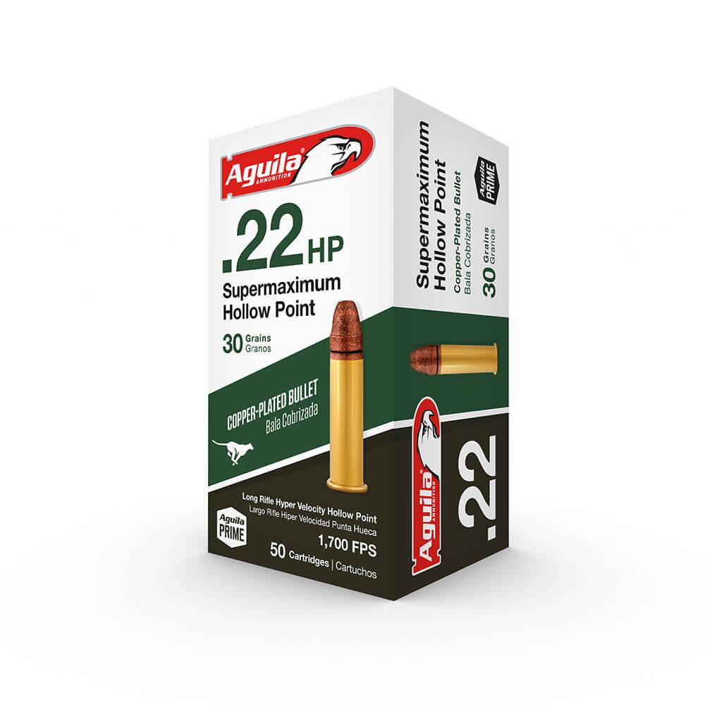 Aguila .22 Super Max Hp 30 Gr 50/Rd - 1B220297 Aguila .22 Super Max Hp 30 Gr 50/Rd - 1B220297