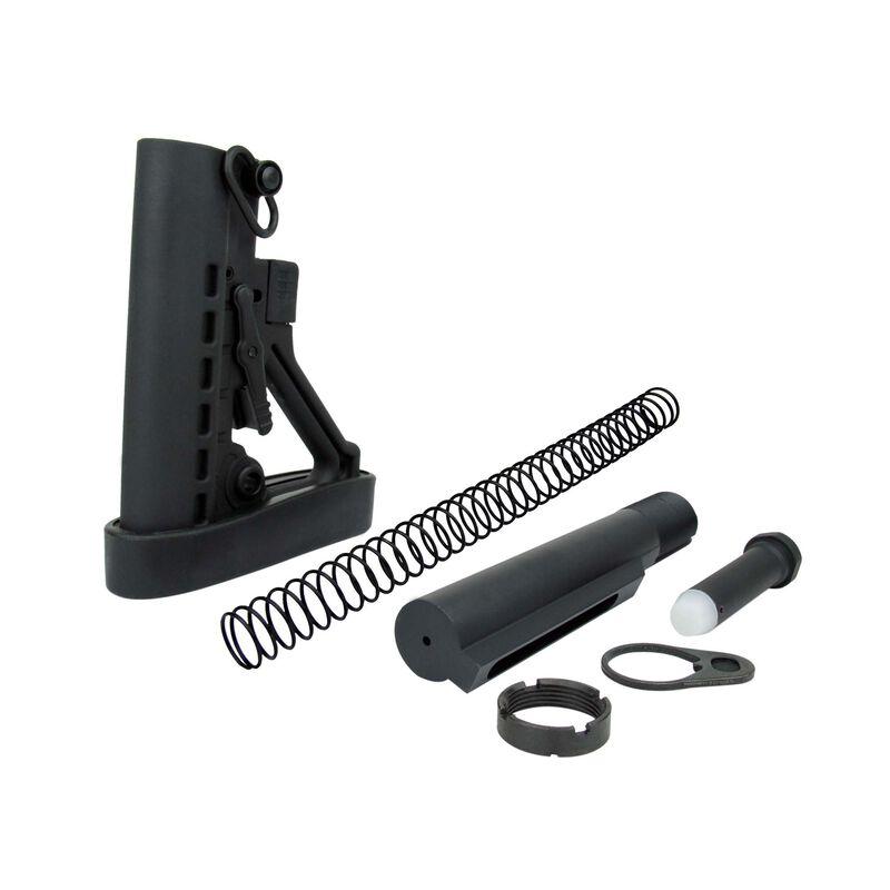 Ar15 Mil Spec Buffer Tube Kit W/6 Position Stock W/Buttpad - MAR050-B