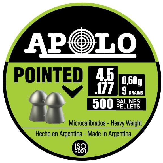 Apolo Pointed 9Gr 4.5Mm .177 Caliber 500Rd - E19101 Apolo Pointed 9Gr 4.5Mm .177 Caliber 500Rd - E19101