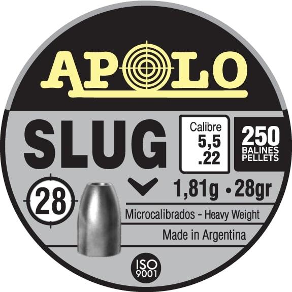 Apolo Slug 28Gr 5.5Mm .22 Caliber 250Rd - E19302 Apolo Slug 28Gr 5.5Mm .22 Caliber 250Rd - E19302