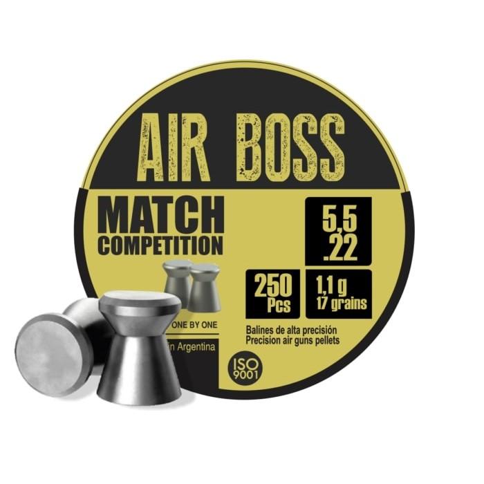 Apolo Air Boss Match Competition 17Gr 5.49/5.52Mm .22 Caliber 250Rd - E30302 Apolo Air Boss Match Competition 17Gr 5.49/5.52Mm .22 Caliber 250Rd - E30302