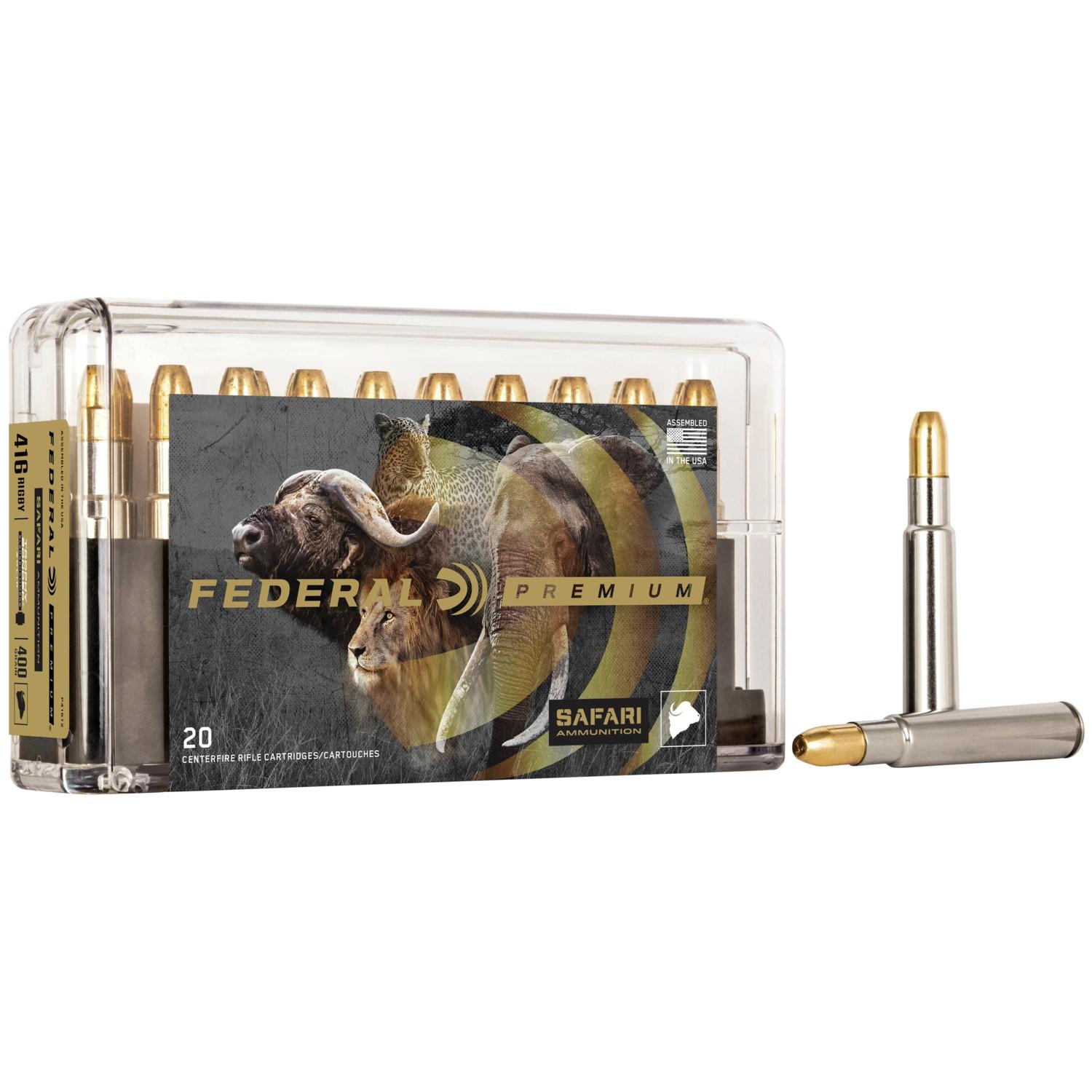 Federal 416 Rigby 400Gr Trophy Sledgehammer Ammo 20Rd - P416T2 Federal 416 Rigby 400Gr Trophy Sledgehammer Ammo 20Rd - P416T2