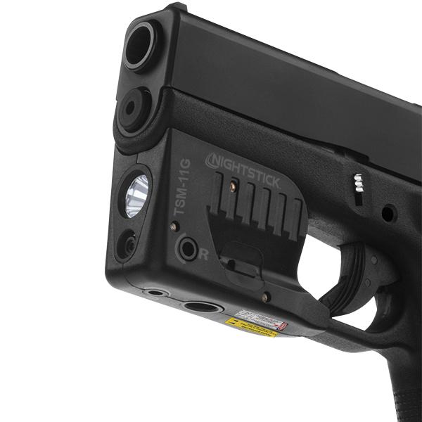 Rechargeable Sub-Com Weapon-Mount Light W/Green Laser (Fits Glock G42 Etc) - TSM-11G
