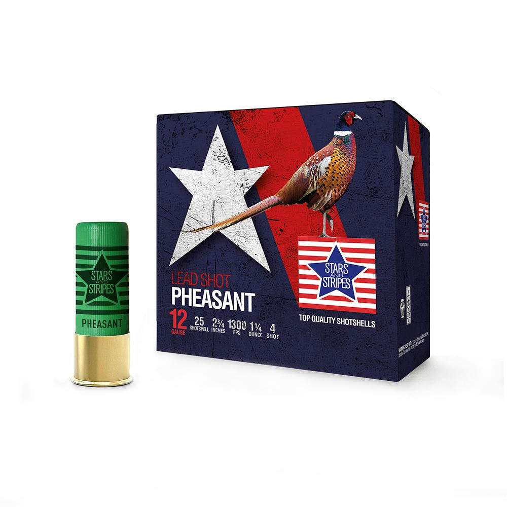Pheasant Loads 12Ga 2 3/4'' 1 1/4Oz. #4 Shot 1300Fps 25Rd - CP33504