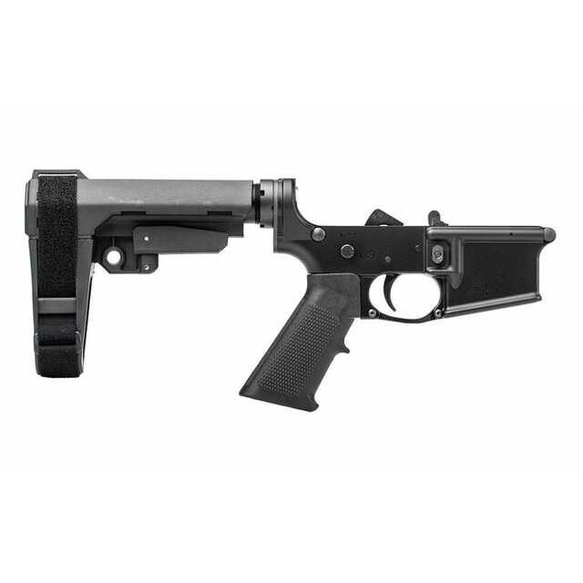 Ar15 Pistol Complete Lower Receiver W/ A2 Grip & Sba3 Brace - Black - APAR501148 Ar15 Pistol Complete Lower Receiver W/ A2 Grip & Sba3 Brace - Black - APAR501148