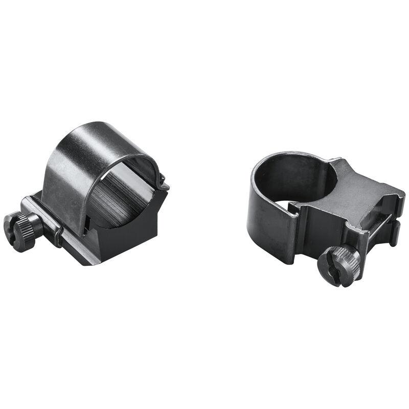 1' Ring Detachable Top Mount Medium Ext Black Clam - 49090