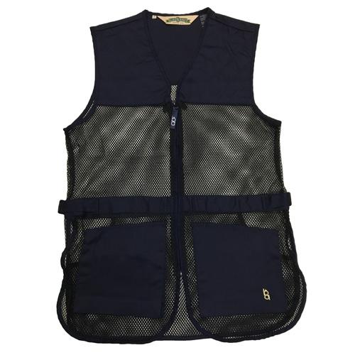 245M Dual Pad Mesh Shotgun Vest Navy L - 21449