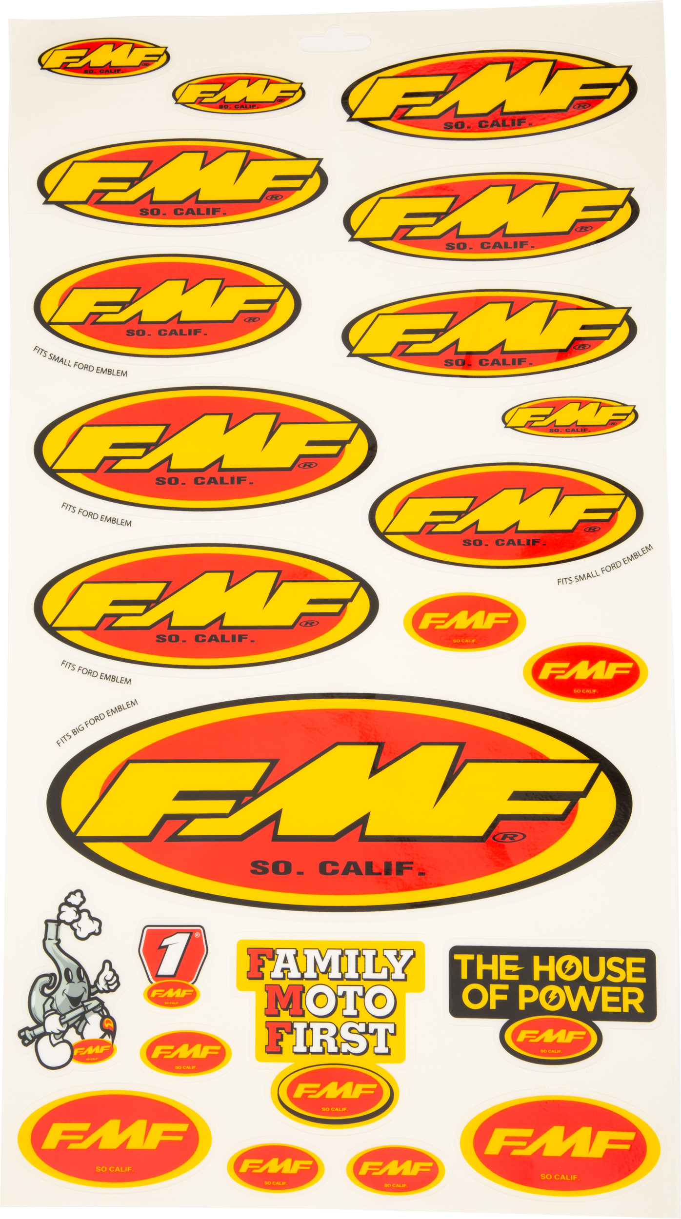 FMF Offroad Sticker Sheets ASSORTED STICKER SHEET - 014800