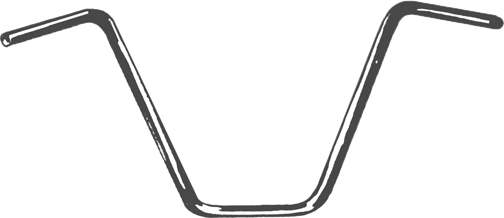 FIRE POWER 1" HANDLEBAR APE HANGER 14" RISE - 07-12505