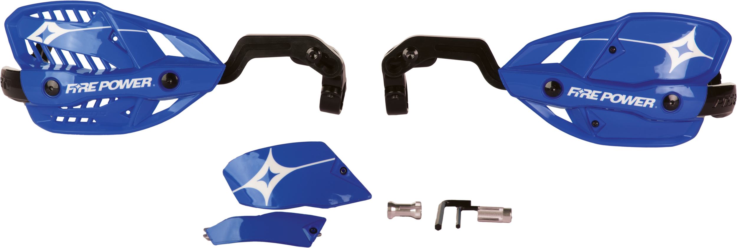 FIRE POWER 1 1/8" CLOSED HANDGUARD BLUE - 18-61283