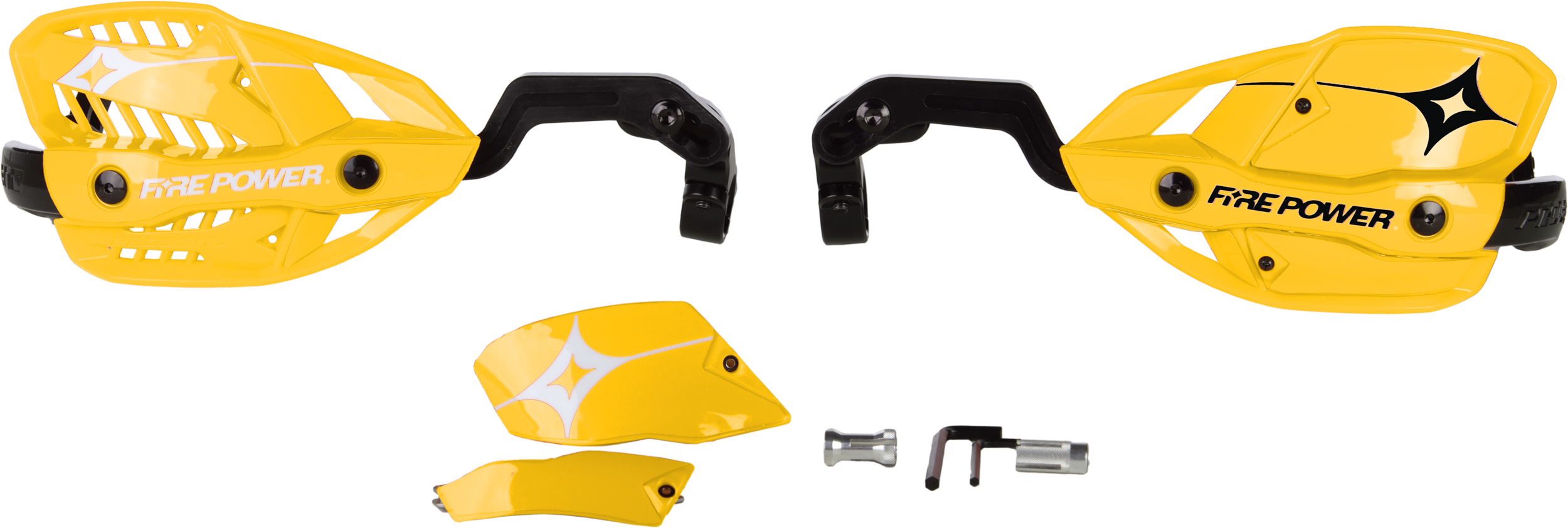 FIRE POWER 1 1/8" CLOSED HANDGUARD YELLOW - 18-61284