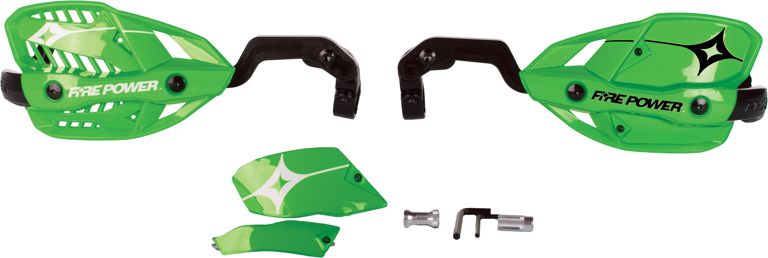 FIRE POWER 1 1/8" CLOSED HANDGUARD GREEN - 18-61285