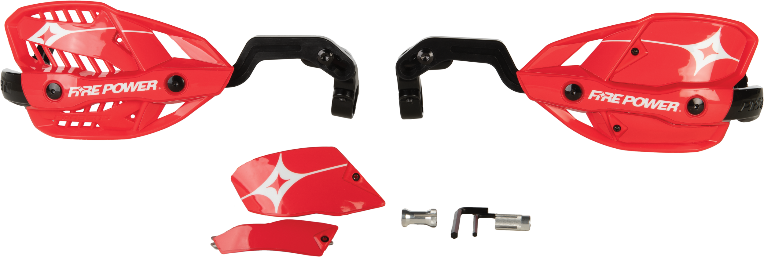 FIRE POWER 1 1/8" CLOSED HANDGUARD RED - 18-61286
